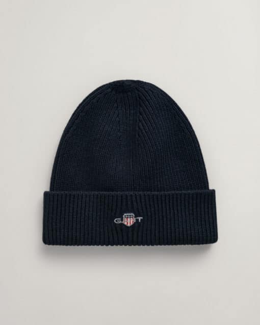 Gant Teens Shield Cotton Beanie Evening Blue