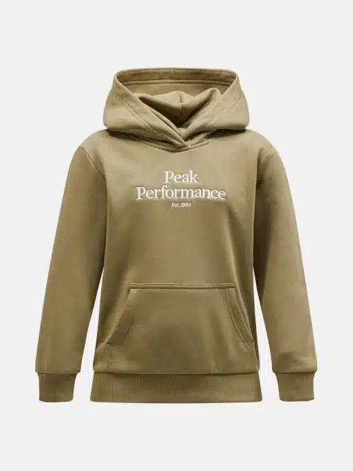 Peak Performance Original Hoodie Junior Snap Green