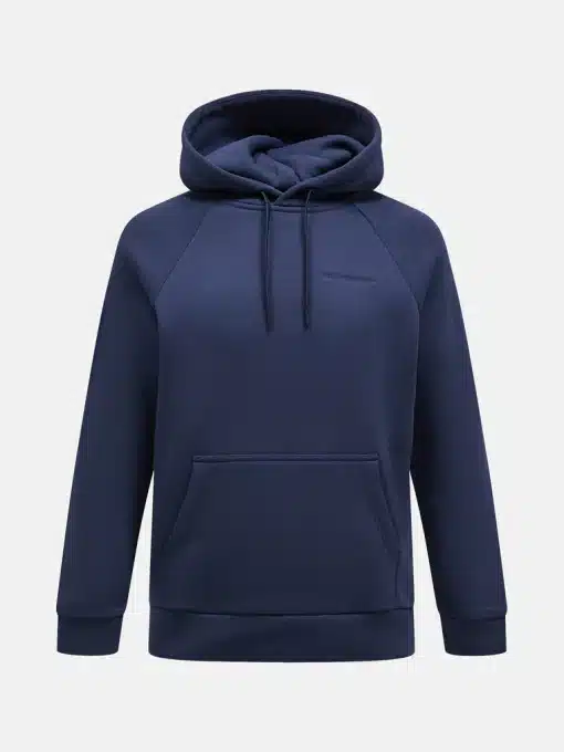 Peak Performance Original Small Logo Hood Men Blue Shadow