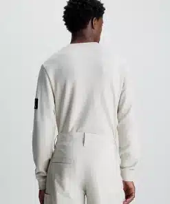 Calvin Klein Waffle LS Tee Eggshell