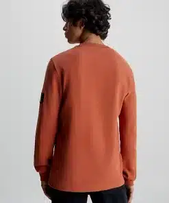 Calvin Klein Waffle LS Tee Auburn