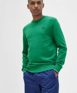 Fred Perry Crew Neck Sweatshirt Green