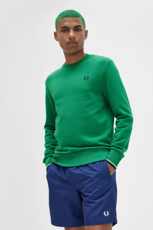 Fred Perry Crew Neck Sweatshirt Green