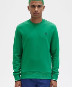 Fred Perry Crew Neck Sweatshirt Green
