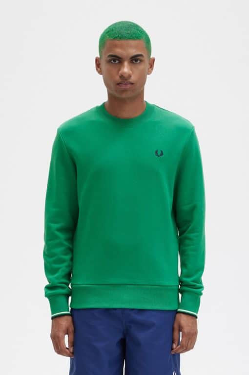 Fred Perry Crew Neck Sweatshirt Green