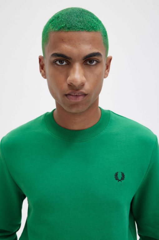 Fred Perry Crew Neck Sweatshirt Green