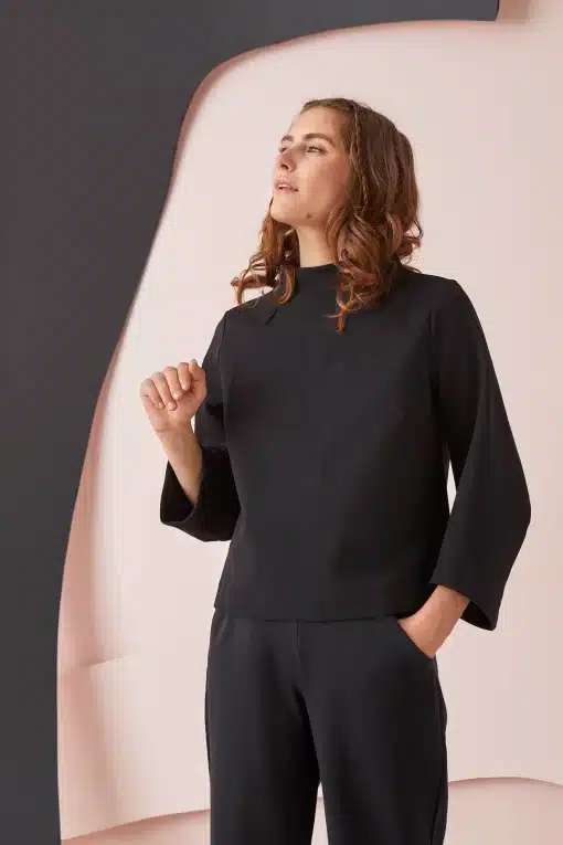Papu Hexacon Blouse Solid Black