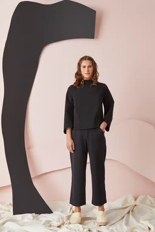 Papu Hexacon Blouse Solid Black