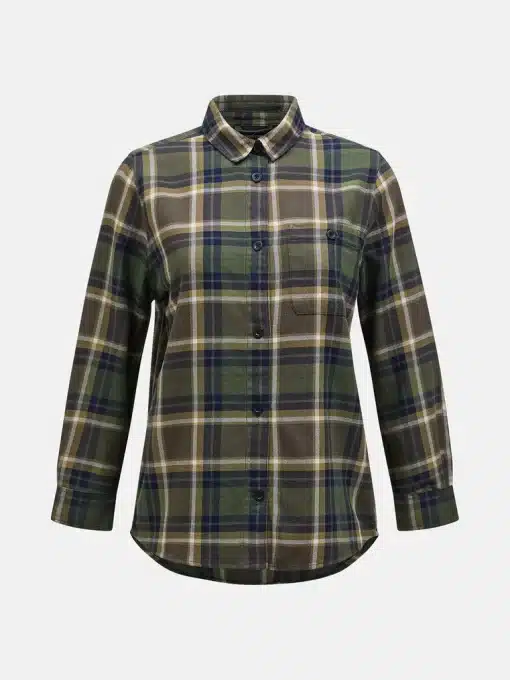 Peak Performance Cotton Flannel Shirt Women Check