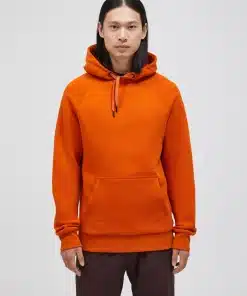 Peak Performance Original Small Logo Hood Men Gold Flame