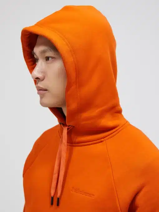 Peak Performance Original Small Logo Hood Men Gold Flame