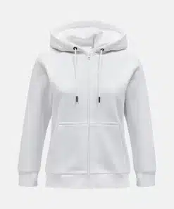 Peak Performance Original Small Logo Zip Hood Women Offwhite