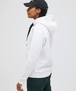 Peak Performance Original Small Logo Zip Hood Women Offwhite