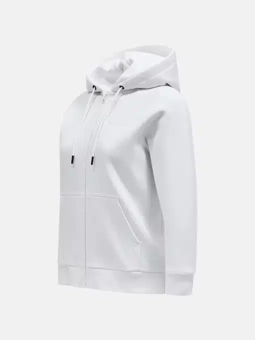 Peak Performance Original Small Logo Zip Hood Women Offwhite