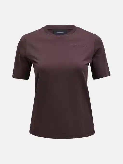 Peak Performance Original Small Logo Tee Women Desert Plum