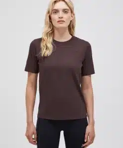 Peak Performance Original Small Logo Tee Women Desert Plum