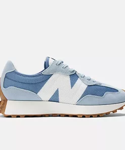 New Balance 327 Light Arctic Grey With Mercury Blue