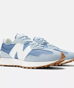 New Balance 327 Light Arctic Grey With Mercury Blue