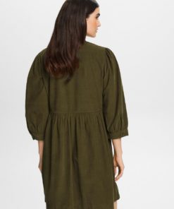 Esprit Corduroy Dress Khaki