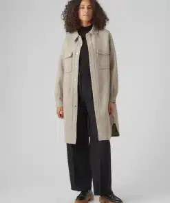 Vero Moda Vince Long Coat Brown