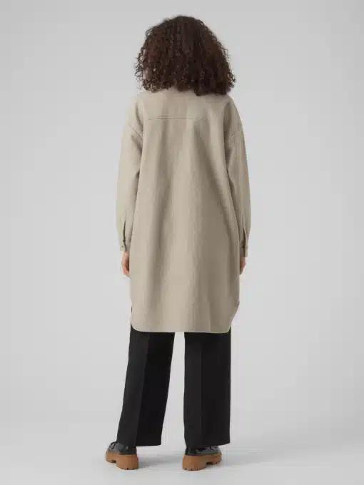 Vero Moda Vince Long Coat Brown