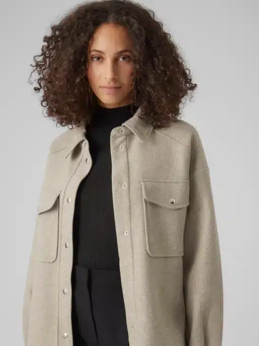 Vero Moda Vince Long Coat Brown