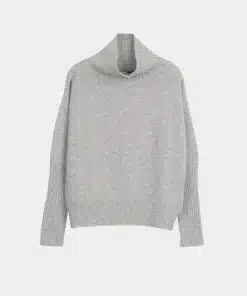 Papu Chunky Turtle Knit Solid Melange Grey