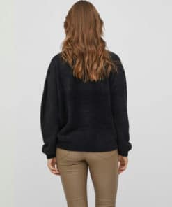 Vila Lajuli Rollneck Knit Black
