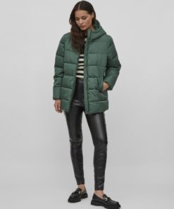 Vila Tate Puffer Jacket Pineneedle