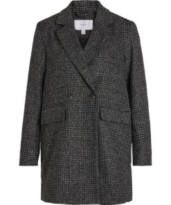 Vila Ley Wool Blend Jacket Black
