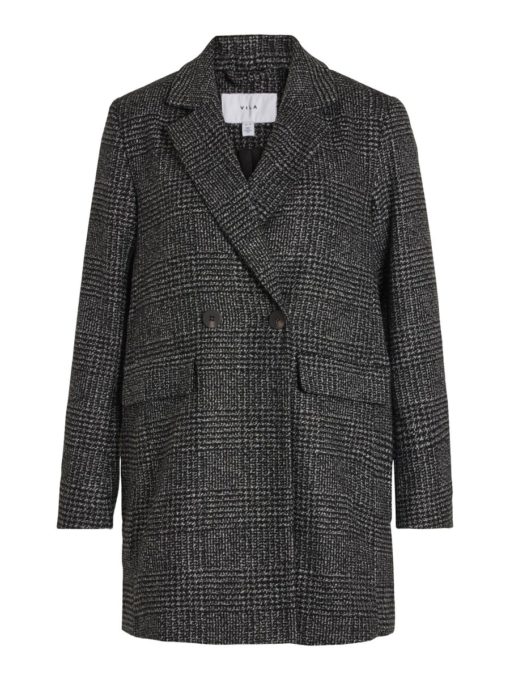 Vila Ley Wool Blend Jacket Black