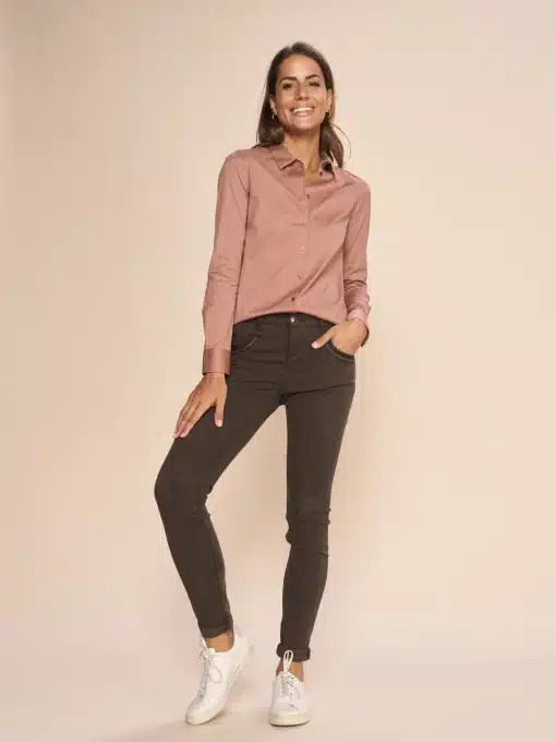 Mos Mosh Naomi Treasure Pant  Slate Black