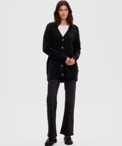 Selected Femme Maline Knit Cardigan Black