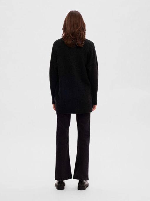 Selected Femme Maline Knit Cardigan Black