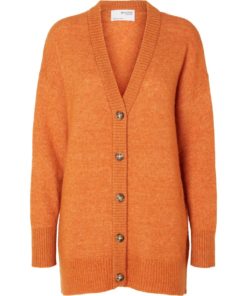 Selected Femme Maline Knit Cardigan Marmalade
