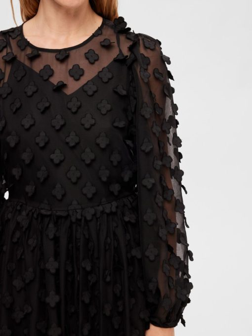 Selected Femme Kysha Ankle Dress Black