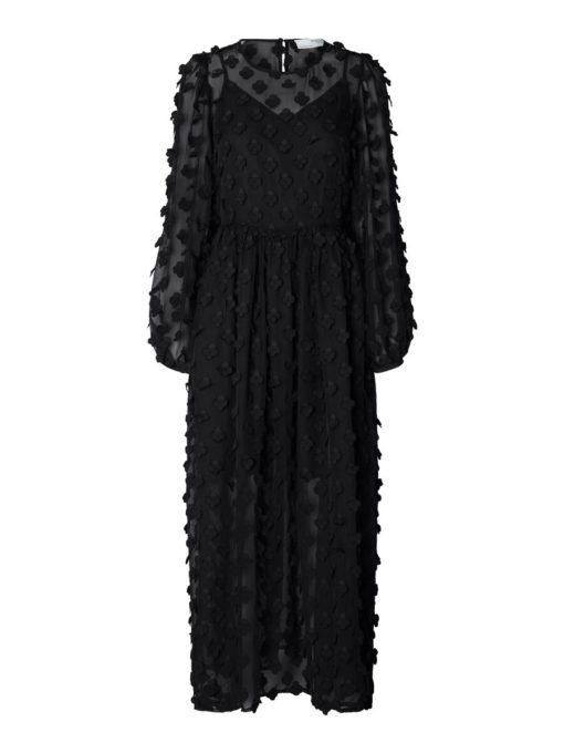 Selected Femme Kysha Ankle Dress Black