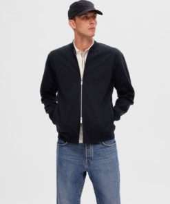 Selected Homme Seero Bomber Sweat Jacket Sky Captain