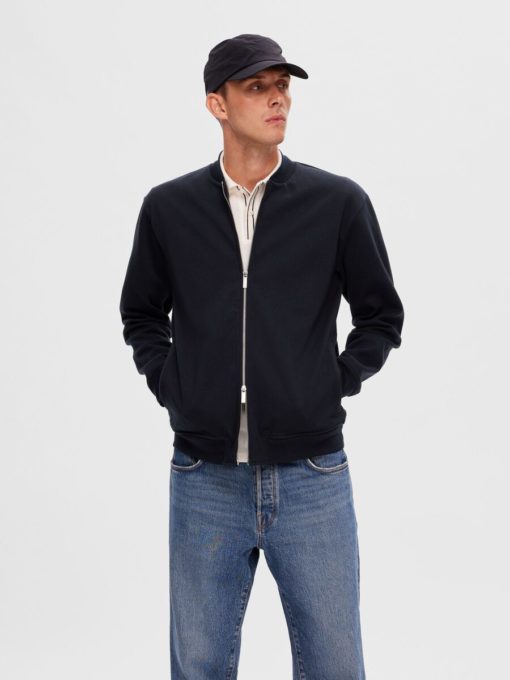 Selected Homme Seero Bomber Sweat Jacket Sky Captain