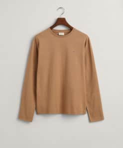 Gant Shield Ls T-shirt Warm Khaki
