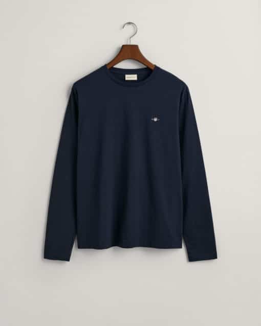 Gant Shield Ls T-shirt Evening Blue