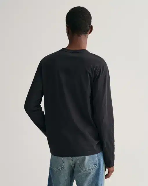 Gant Shield Ls T-shirt Black