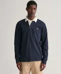 Gant Regular Fit Heavy Rugger Shirt Evening Blue