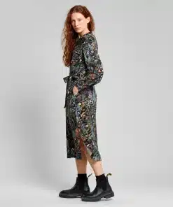 Dedicated Shirt Dress Falsterbo The Birds Black