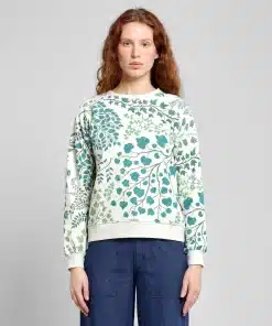 Dedicated Sweatshirt Ystad Botanical Quilt Oat White
