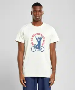 Dedicated T-shirt Stockholm No Hands Oat White