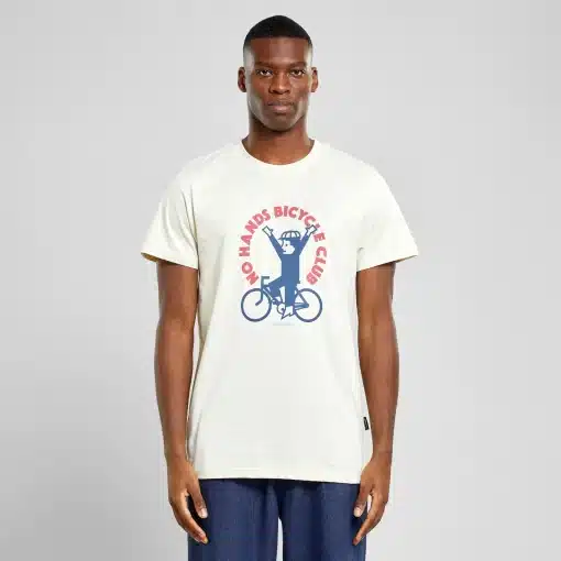 Dedicated T-shirt Stockholm No Hands Oat White
