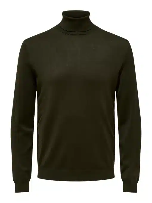 Only & Sons Wyler Life Roll Neck Green