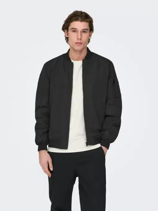 Only & Sons Joshua Bomber Jacket Black