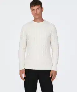 Only & Sons Kicker Life Knit Antique White